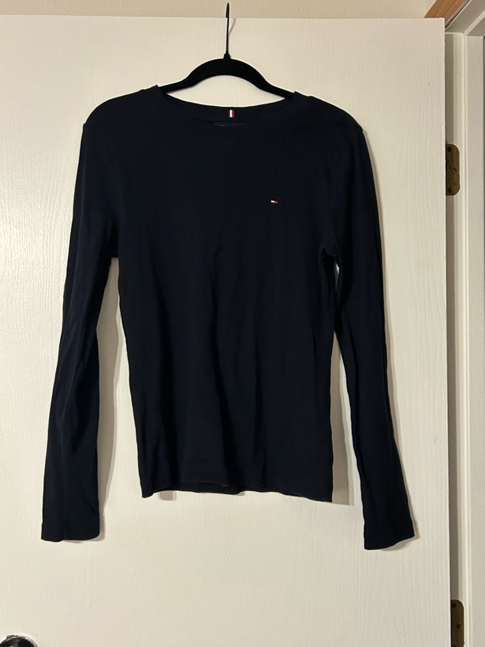 Tommy Hilfiger Navy Crewneck Long Sleeve Tee